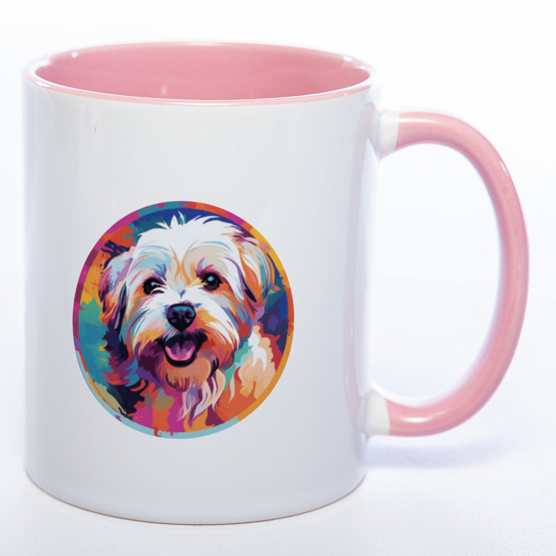 Mug Art Tasse mit Malteser Motiv 2 & wahlweise mit NAMEN - Kaffeetasse StickyWorld Exclusive