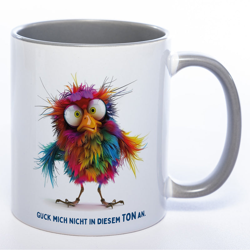 Motiv-Tasse mit Spruch "Guck mich nicht in diesem Ton an" - lustige Kaffeetasse in vielen Farben