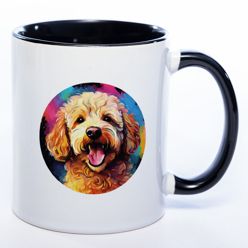 Mug Art Tasse mit Pudel & wahlweise mit NAMEN - Kaffeetasse StickyWorld Exclusive