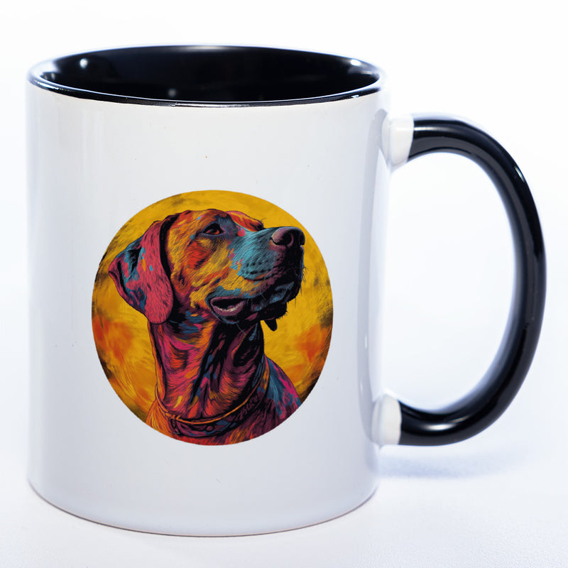 Mug Art Tasse mit Rhodesian Ridgeback Motiv 3 & wahlweise mit NAMEN- Kaffeetasse StickyWorld Exclusive