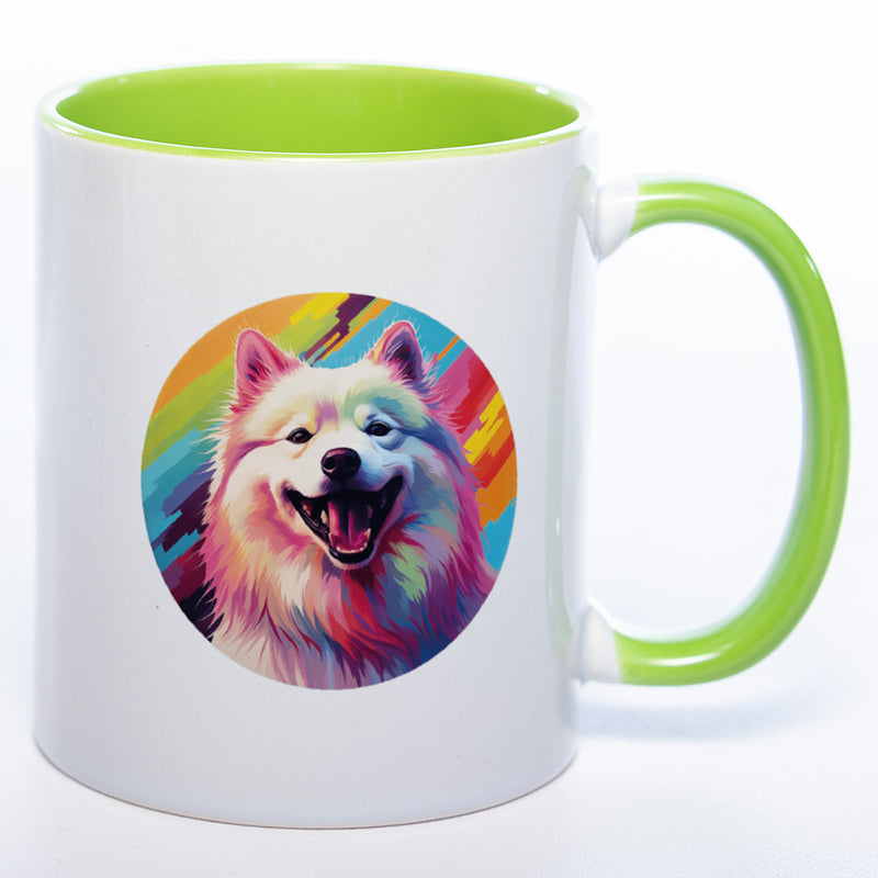 Mug Art Tasse mit Samoyede Motiv 4 wahlweise mit NAME - Kaffeetasse StickyWorld Exclusive