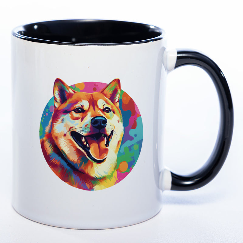 Mug Art Tasse mit Shiba Inu Motiv wahlweise mit NAME - Kaffeetasse StickyWorld Exclusive