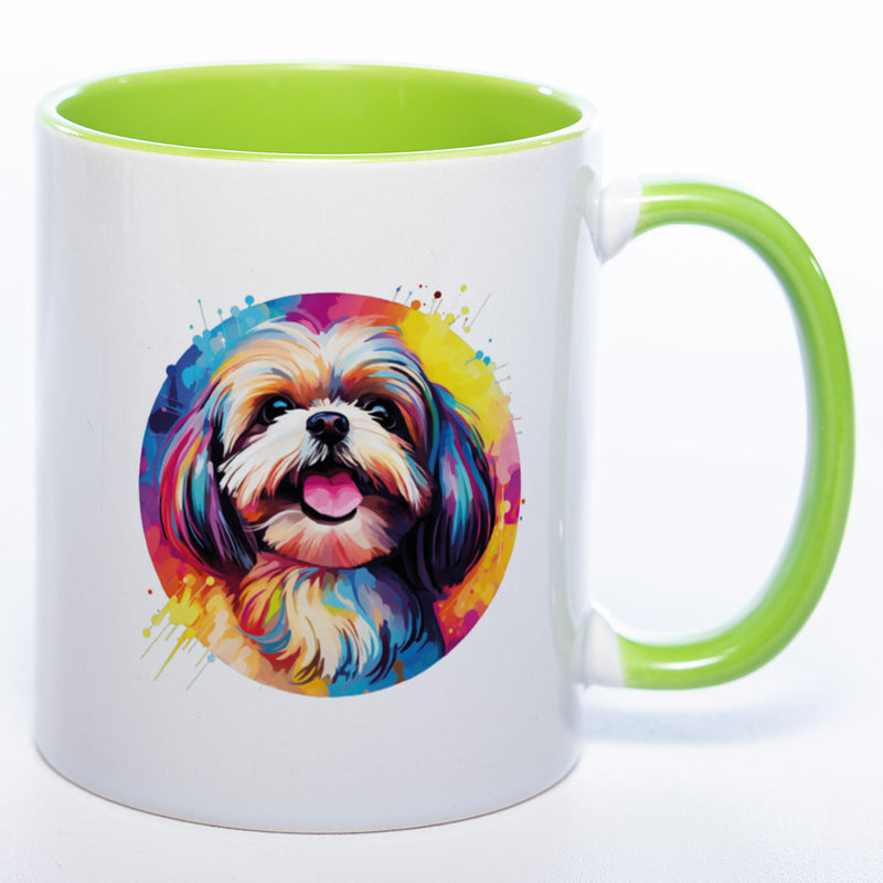 Mug Art Tasse mit Shih Tzu Motiv 2 & wahlweise mit NAMEN - Kaffeetasse StickyWorld Exclusive