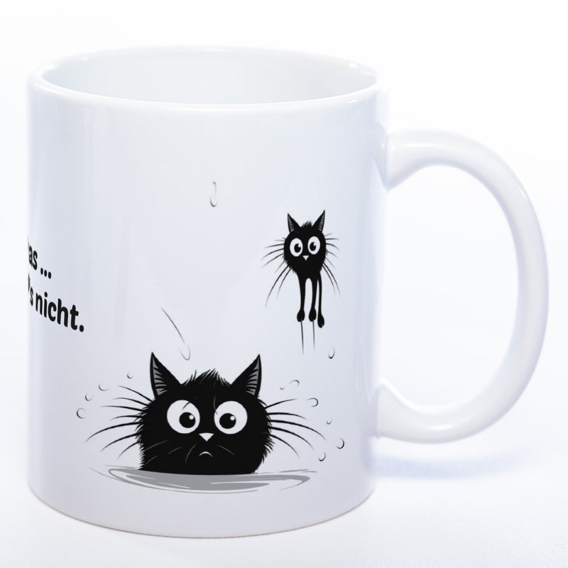 Egal was ... ich wars nicht - spülmaschinenfeste Katzen Motiv-Tasse  - süße Kaffeetasse in vielen Farben