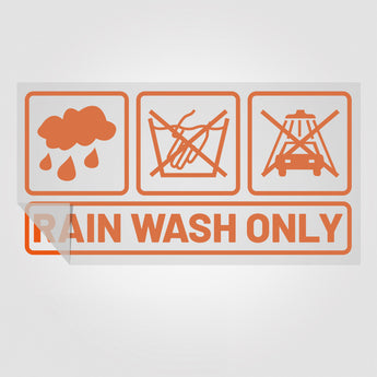 Rain wash only | Foliensticker