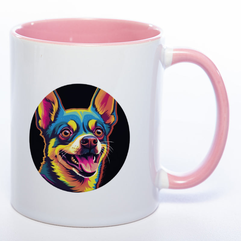 Mug Art Tasse mit Chihuahua Motiv 2 & wahlweise mit NAMEN- Kaffeetasse StickyWorld Exclusive