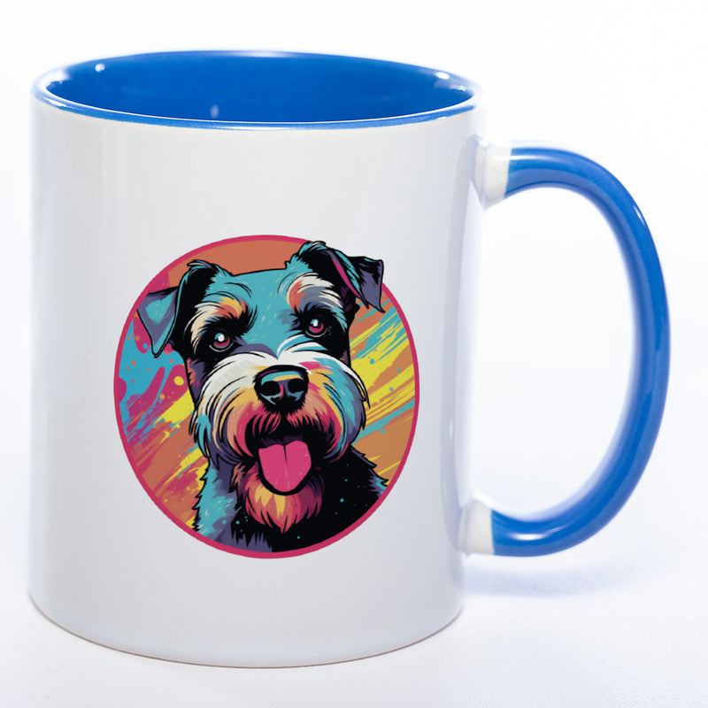 Mug Art Tasse mit Schnauzer Motiv  & wahlweise mit NAME - Kaffeetasse StickyWorld Exclusive